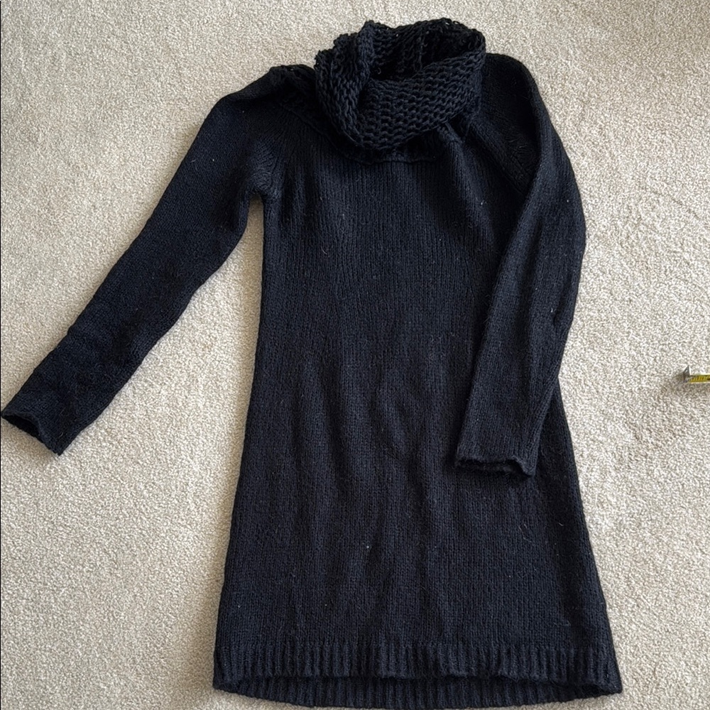 United Colors Of Benetton Black Cowl Neck Dress